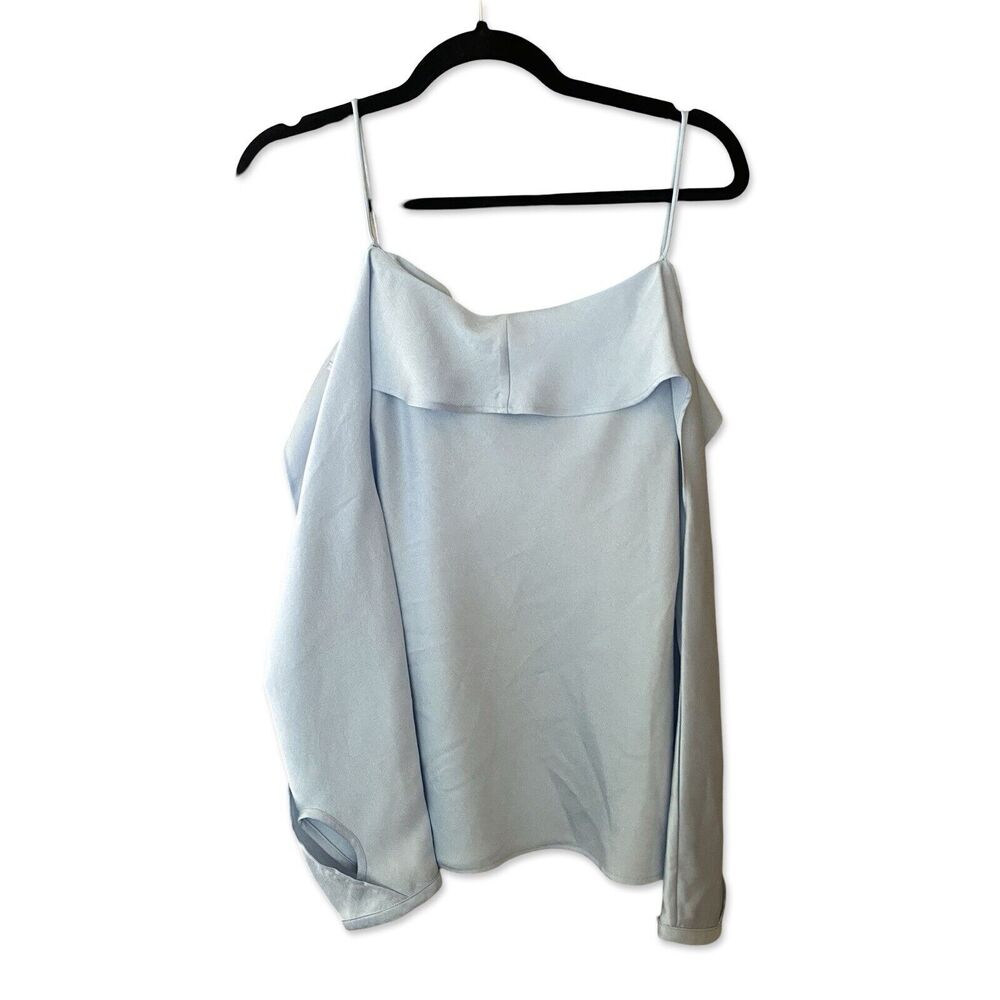 Jonathan Simkhai Light Blue Ruffle Blouse - Picture 9 of 16